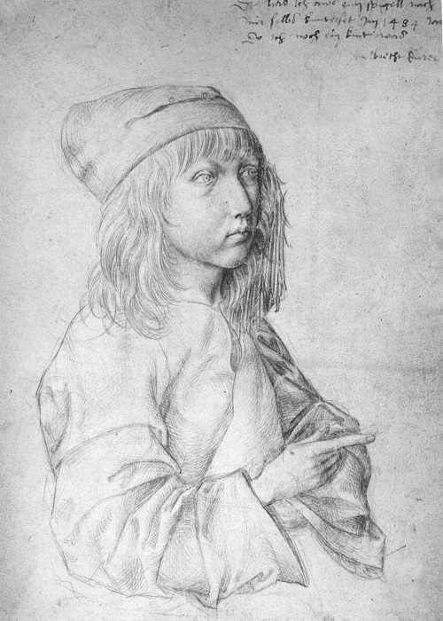 Первый автопортрет Дюрера, выполненный в 13 лет. Автор А. Дюрер. ¦ Фото: wikiart.org. Первый автопортрет Дюрера, выполненный в 13 лет. Автор А. Дюрер. ¦ Фото: wikiart.org.