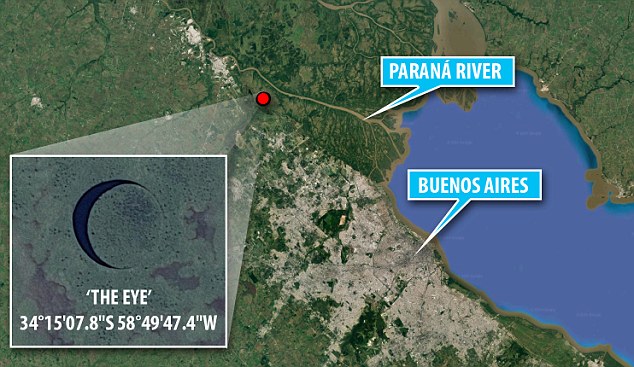 Идеально круглый вращающийся остров неясного происхождения найден в Аргентине