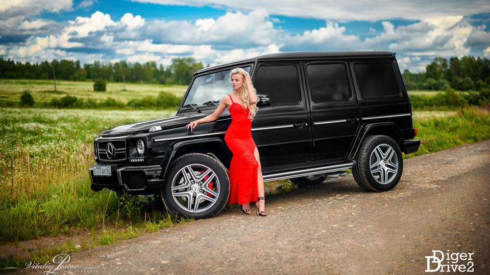 Автомобили  и девушки Мерседес-Бенц ( Tuning mercedes-benz g 63 amg 2014 )