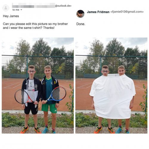 Новый фотошоп-троллинг от Джеймса Фридмана Новый фотошоп-троллинг от Джеймса Фридмана