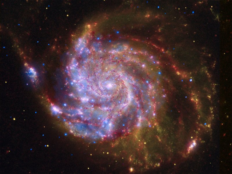 Galáxia espiral M101 interessante, espaço, beleza, ciência, foto