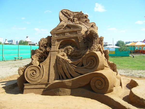 Фигуры из песка!