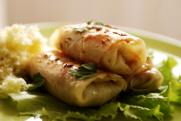 Голубцы «под шубой» с мясным фаршем Голубцы «под шубой» с мясным фаршем