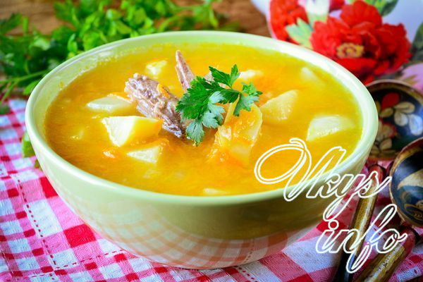 рецепт Гороховый суп с мясом