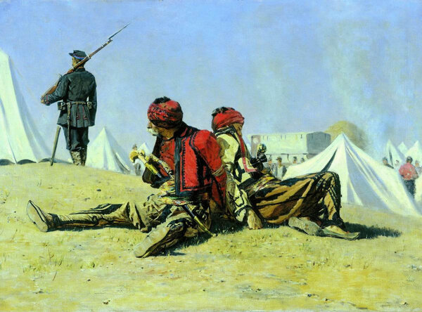 Два ястреба (Башибузуки) Василий Васильевич Верещагин, 1878.