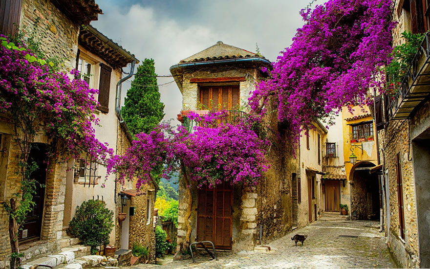 1. Маленькая деревня в Провансе, Франция.