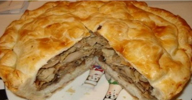 Узбекский курник — царь пирогов! Понадобятся самые простые продукты…