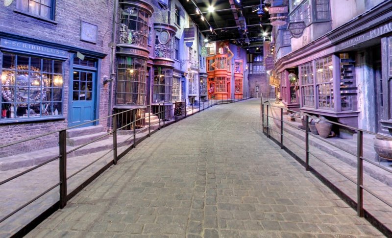 "Косой переулок" из сериала про Гарри Поттера. голливуд, за кадром, кино, фото