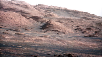 Цветной снимок Марса, сделанный марсоходом Curiosity Цветной снимок Марса, сделанный марсоходом Curiosity
