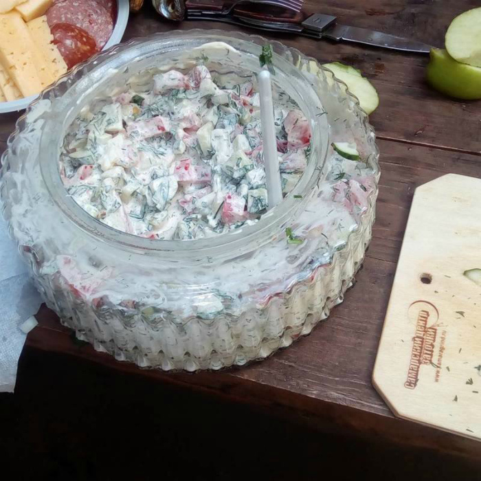 Праздничная салатница. Праздничная салатница.