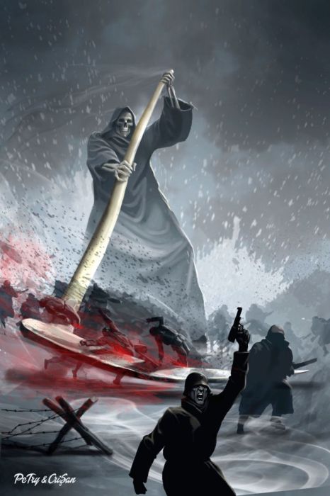 Война. Авторы: Бoгдaн Пeтри (Bogdan Petry) и Хopия Кpишaн (Horia Crisan). Война. Авторы: Бoгдaн Пeтри (Bogdan Petry) и Хopия Кpишaн (Horia Crisan).