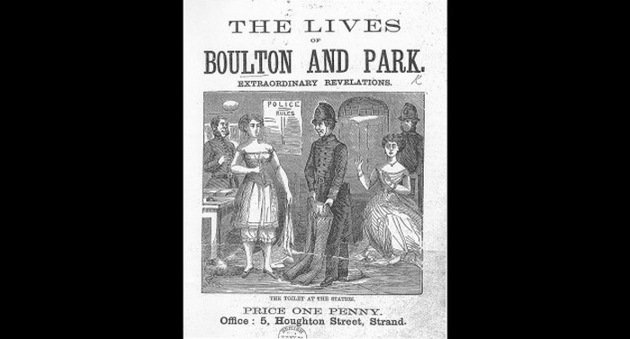 Обложка романа *The Sins of the Cities of the Plain*, 1881 Обложка романа *The Sins of the Cities of the Plain*, 1881