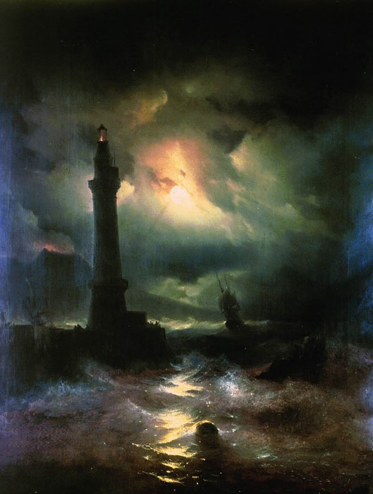 Неаполитанский маяк. 1842 год. Неаполитанский маяк. 1842 год.