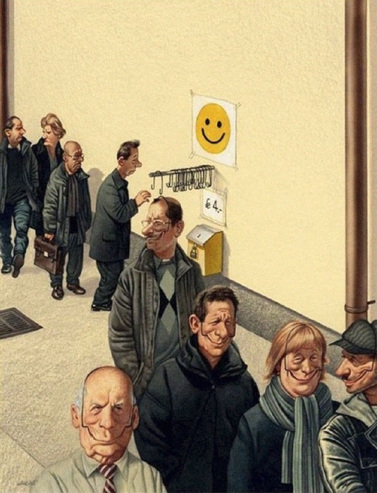 Одень улыбку. Сатира от Gerhard Haderer. Провокационные карикатуры, которые довели до тюрьмы художника Герхарда Хадерера