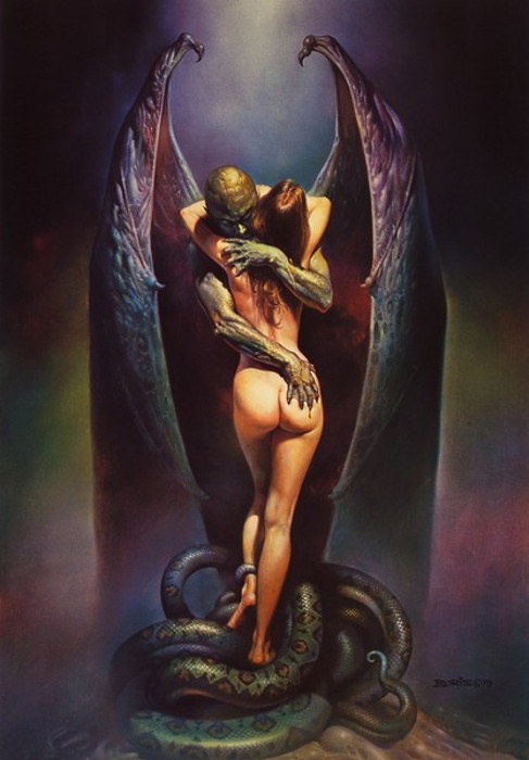 Поцелуй вампира. Автор: Boris Vallejo. Поцелуй вампира. Автор: Boris Vallejo.