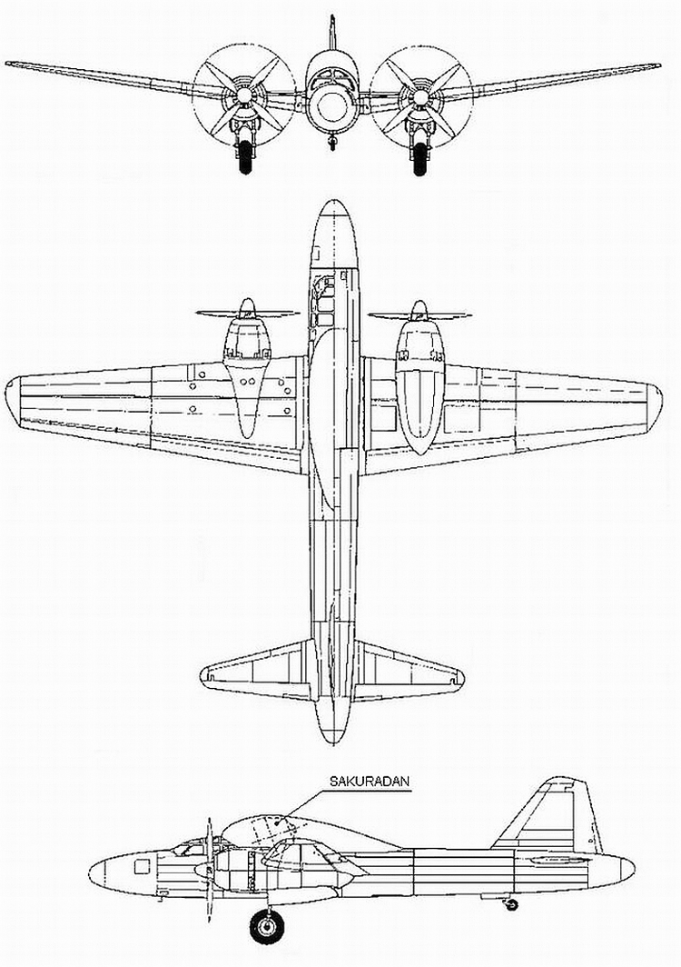 Самолёт-камикадзе «Мицубиси» Ки-167 «Сакурадан» (Япония) Самолёт-камикадзе «Мицубиси» Ки-167 «Сакурадан» (Япония)