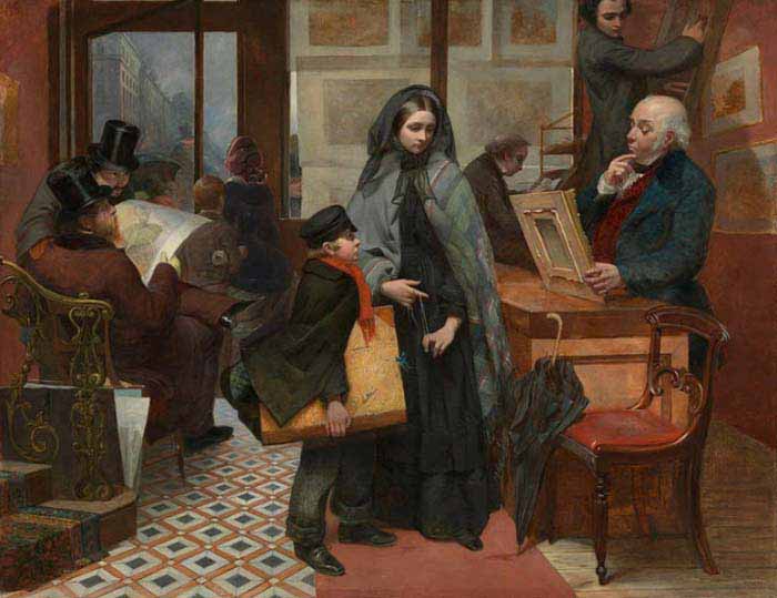 Эмили Мэри Осборн «Без имени и друзей», 1857 год Что можно узнать о жизни британских женщин, рассматривая картины художников-викторианцев