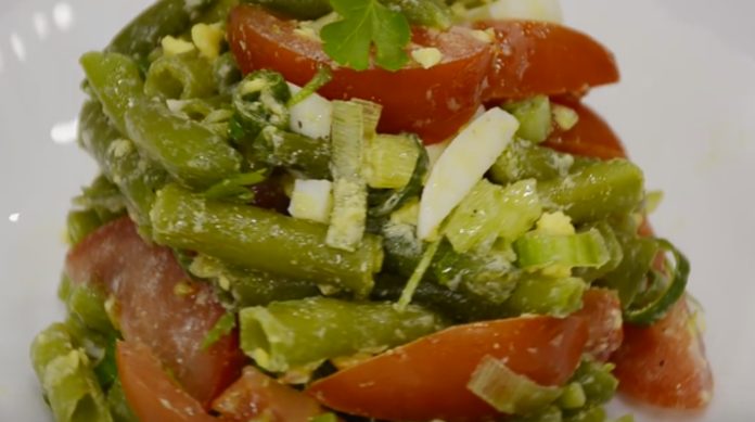 Рецепт салата с фасолью
