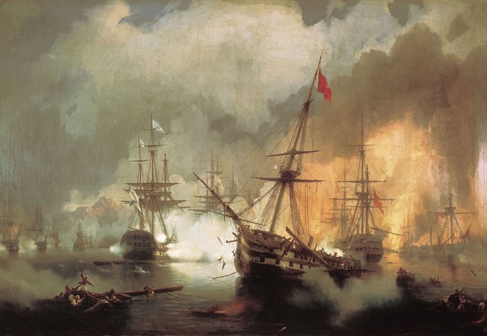 Морское сражение при Наварине 2 октября 1827года. (1846 год.) Морское сражение при Наварине 2 октября 1827года. (1846 год.)