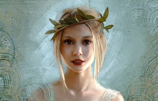 Художник Mandy Jurgens. И застыла слезинка у самого края