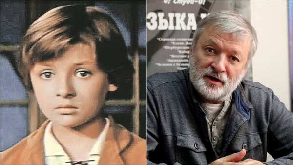 Вячеслав Цюпа в фильме "Снежная королева" (1966) и в наши дни
