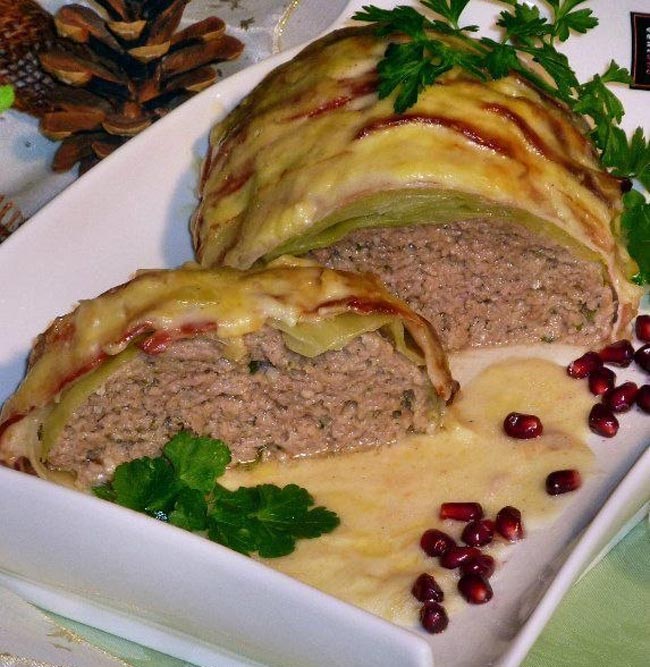 Мясной рулет «Голубец»