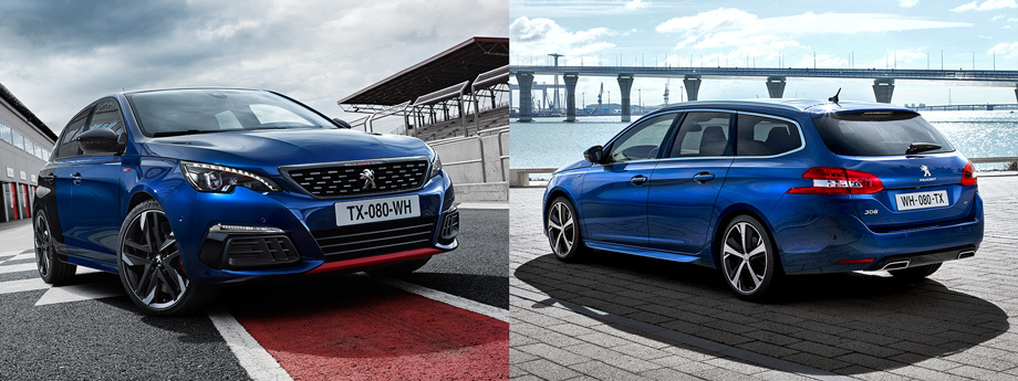 Спортивные модификации <a href="https://www.drive.ru/news/peugeot/54c1e1af95a65663820000f6.html" target="_blank" rel="noopener" class="c-link">Peugeot 308 GT</a> и <a href="/e/BkeHAEAAAuA" class="c-link">308 GTI</a> оснащаются тем же бензиновым мотором 1.6 THP, что и до рестайлинга. В первом случае наддувная «четвёрка» выдаёт 205 л.с., а во втором ― 270 (250-сильное исполнение без «самоблока» Torsen из линейки убрали). Обе версии ― с шестиступенчатыми «механиками».