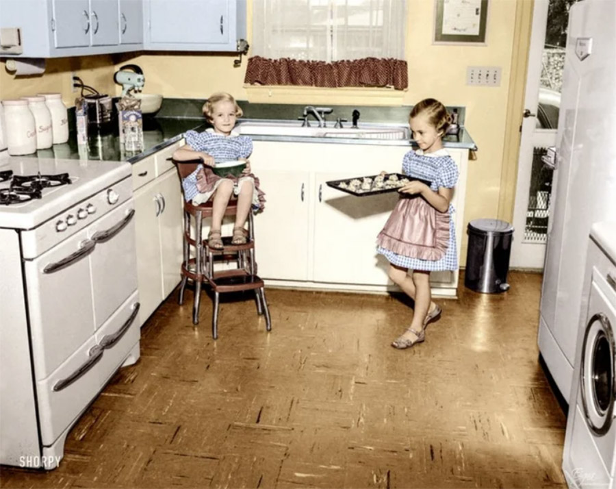 Настоящая жизнь в США 1950-х годов.