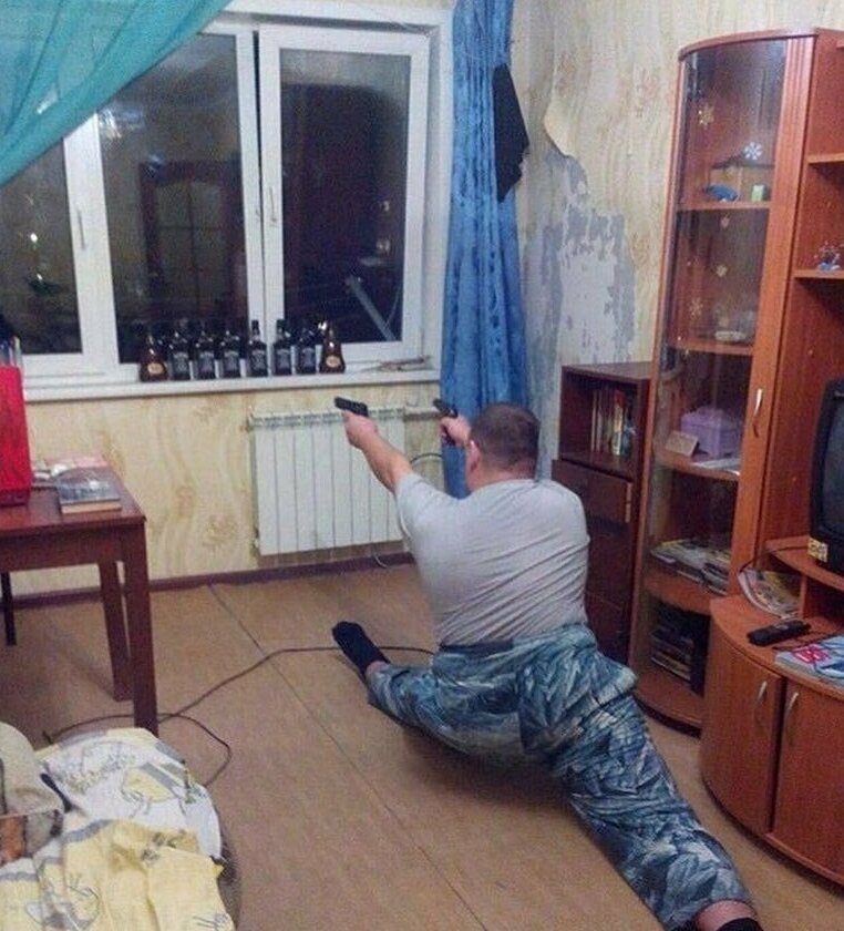 Джон Уик на пенсии Идиотия во всей своей красе
(16 фото)