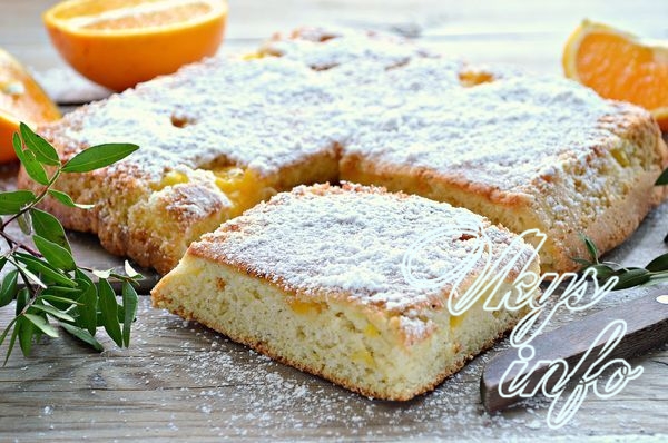 рецепт Апельсиновая шарлотка