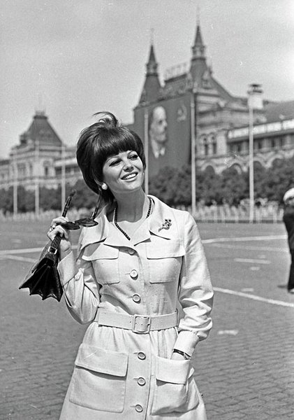 Клаудия Кардиналле в Москве. 1967 год