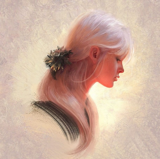 Художник Mandy Jurgens. И застыла слезинка у самого края