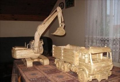Интересные поделки из спичек Интересные поделки из спичек