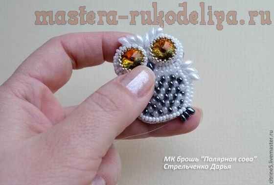 Мастер-класс по вышивке бисером: Брошь из бисера