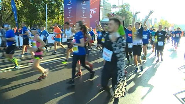Московский марафон проходит в 