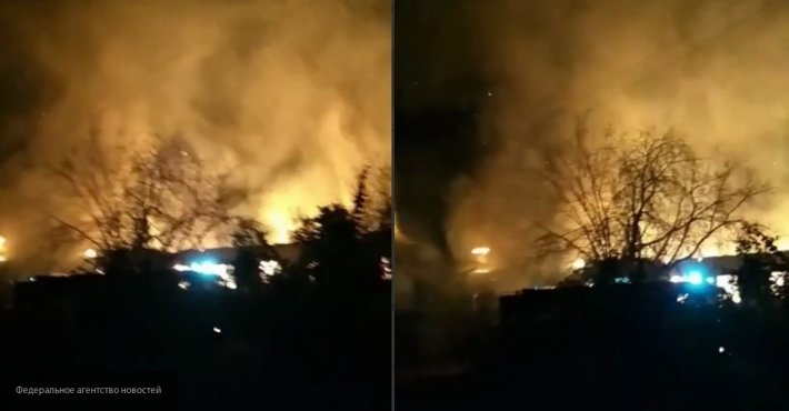 Видео: в Старой Купавне произошел крупный пожар в здании магазина
