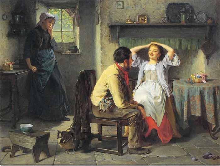 Хейнс Кинг «Ревность и флирт», 1874 год Что можно узнать о жизни британских женщин, рассматривая картины художников-викторианцев