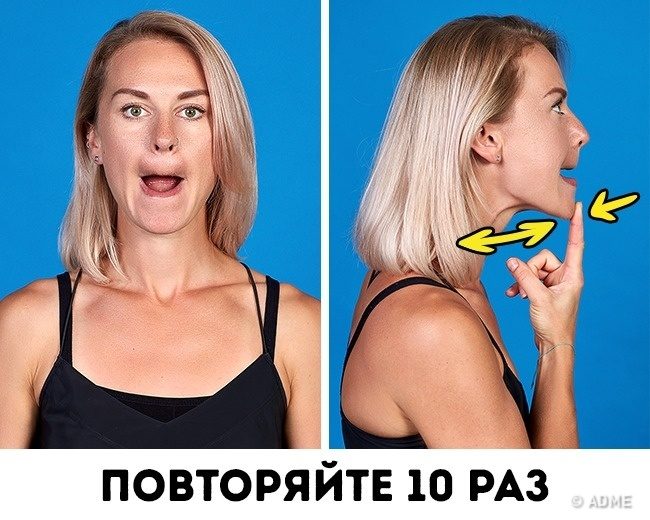 Эффективные упражнения, чтобы похудело лицо