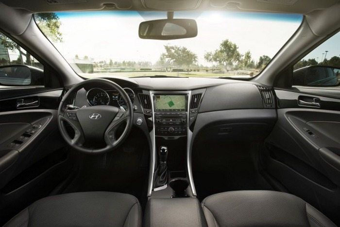 Салон автомобиля Hyundai Sonata. Салон автомобиля Hyundai Sonata.