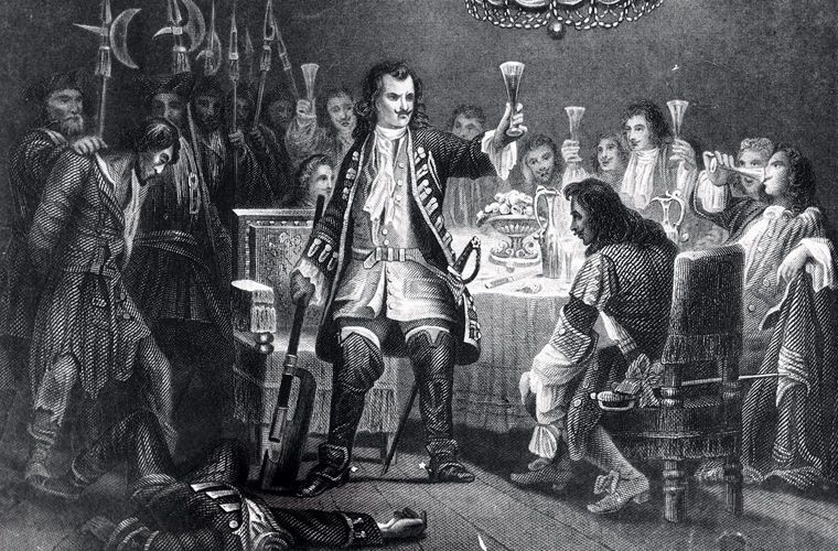 Петр I на английской гравюре 1858 года Петр I на английской гравюре 1858 года СССР, граненый стакан, губастый, история, посуда, стакан, стекло, факты