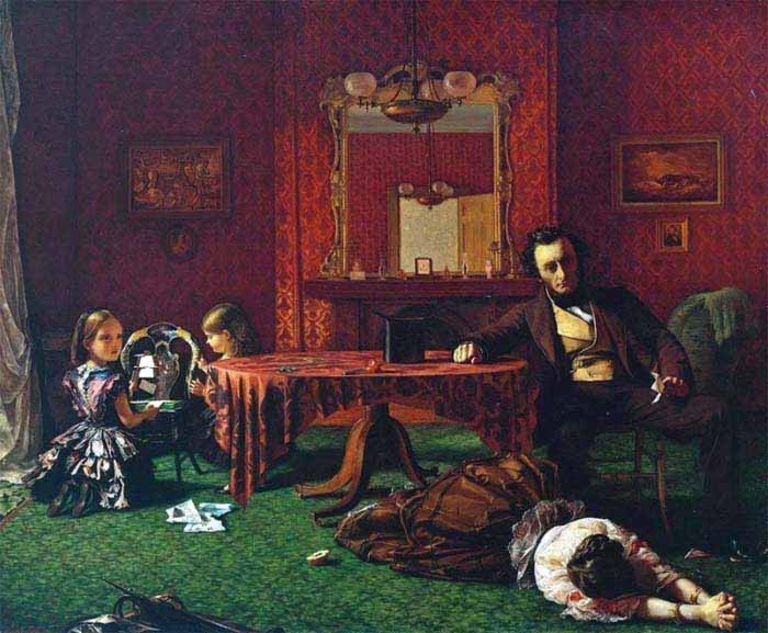 Август Эгг, первая часть триптиха «Прошлое и настоящее», 1858 год Что можно узнать о жизни британских женщин, рассматривая картины художников-викторианцев