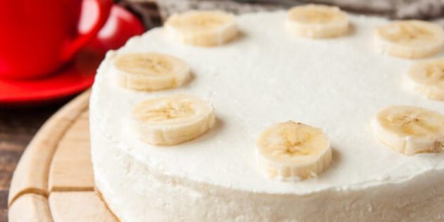 Банановый чизкейк Рецепты чизкейка: Банановый чизкейк