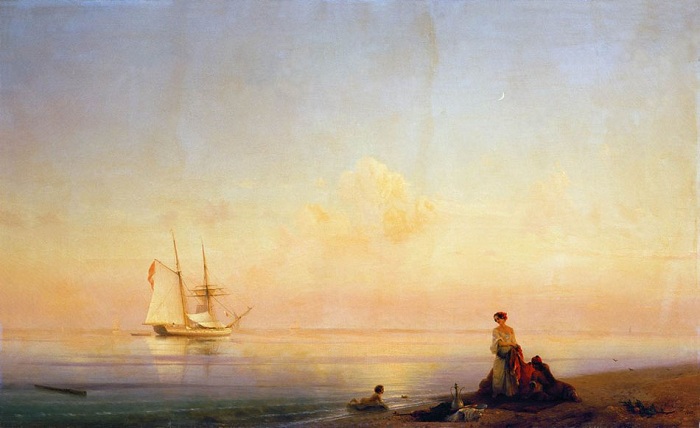 Берег моря. Штиль. 1843 год. Берег моря. Штиль. 1843 год.