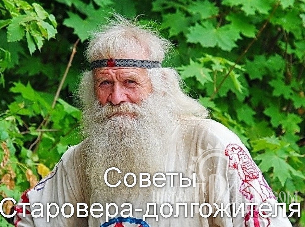 Мудрые советы старовера-долгожителя... Мудрые советы старовера-долгожителя...