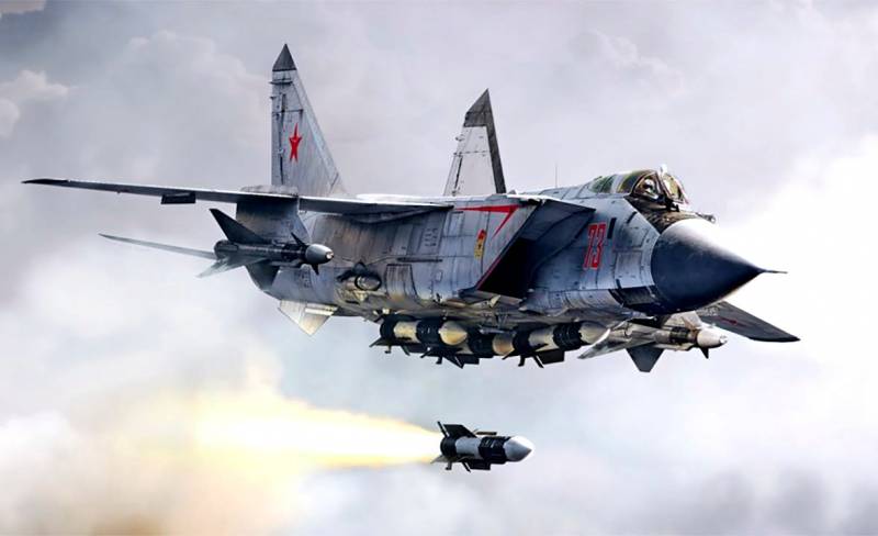 Перехват сверхзвуковой крылатой ракеты экипажем самолета МиГ-31