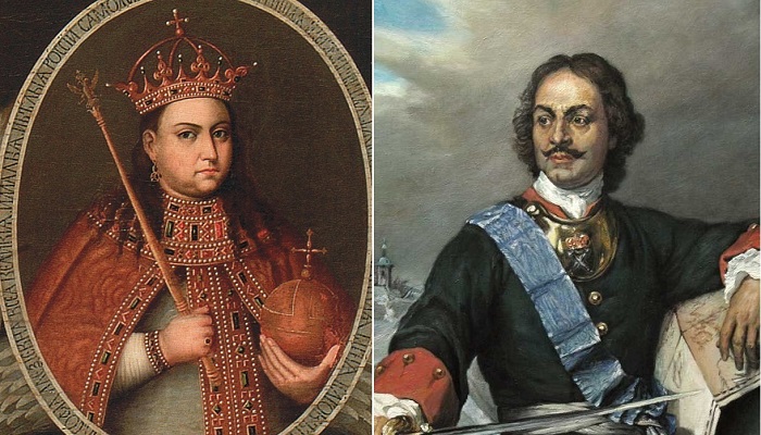 Царевна Софья Алексеевна и Петр I Алексеевич. Царевна Софья Алексеевна и Петр I Алексеевич.