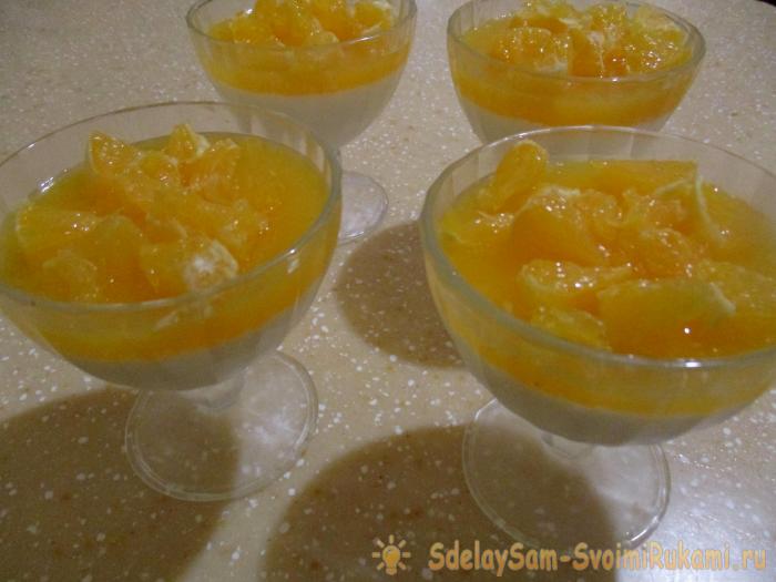 Panna cotta с апельсинами Panna cotta с апельсинами