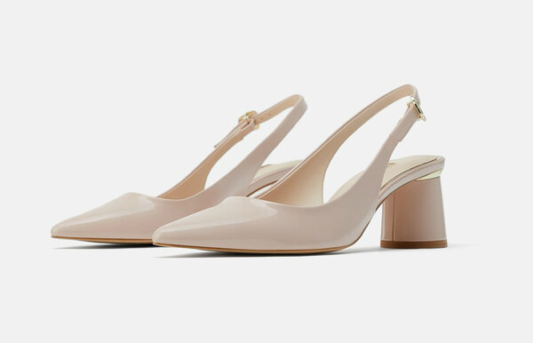 Лакированные туфли на каблуке Zara, цена 2 599 руб
