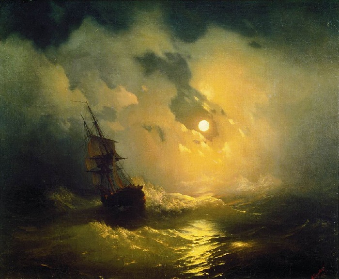 Буря на море ночью. 1849 год. Буря на море ночью. 1849 год.