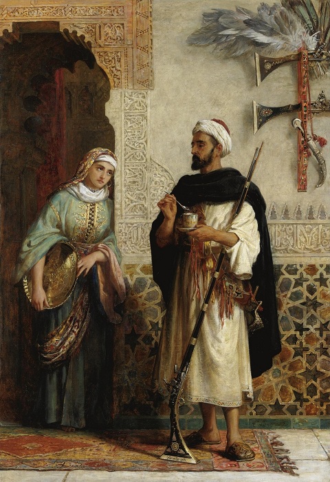 Дворцовый страж. (1887 год). Частное собрание. Автор: Эдвин Лонгсден Лонг. Дворцовый страж. (1887 год). Частное собрание. Автор: Эдвин Лонгсден Лонг.